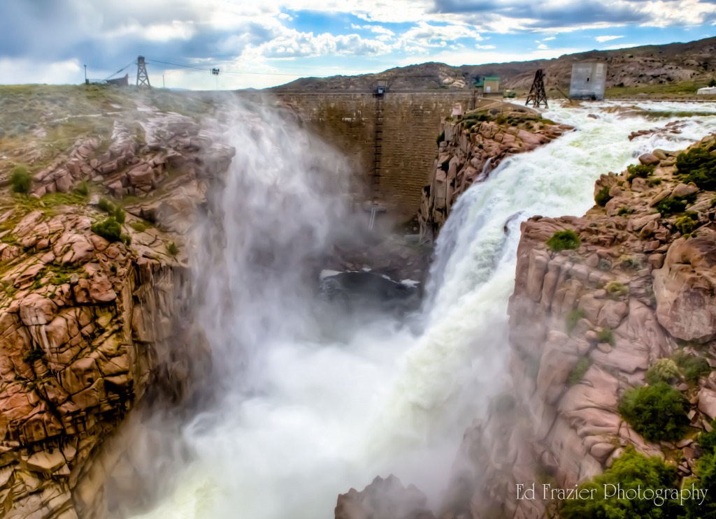 Pathfinder Dam Overflow jigsaw puzzle in Waterfalls puzzles on TheJigsawPuzzles.com